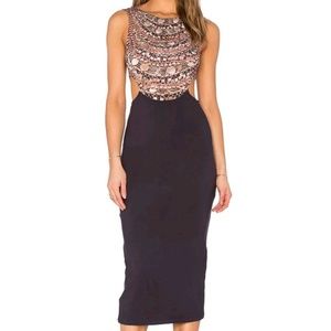 Mara Hoffman Black Midi Dress with Timeless Elegance
